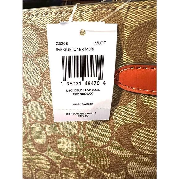 🔥NEW! Coach Lane Carryall Satchel Handbag in Colorblock Msrp:$498.00 - Picture 13 of 13